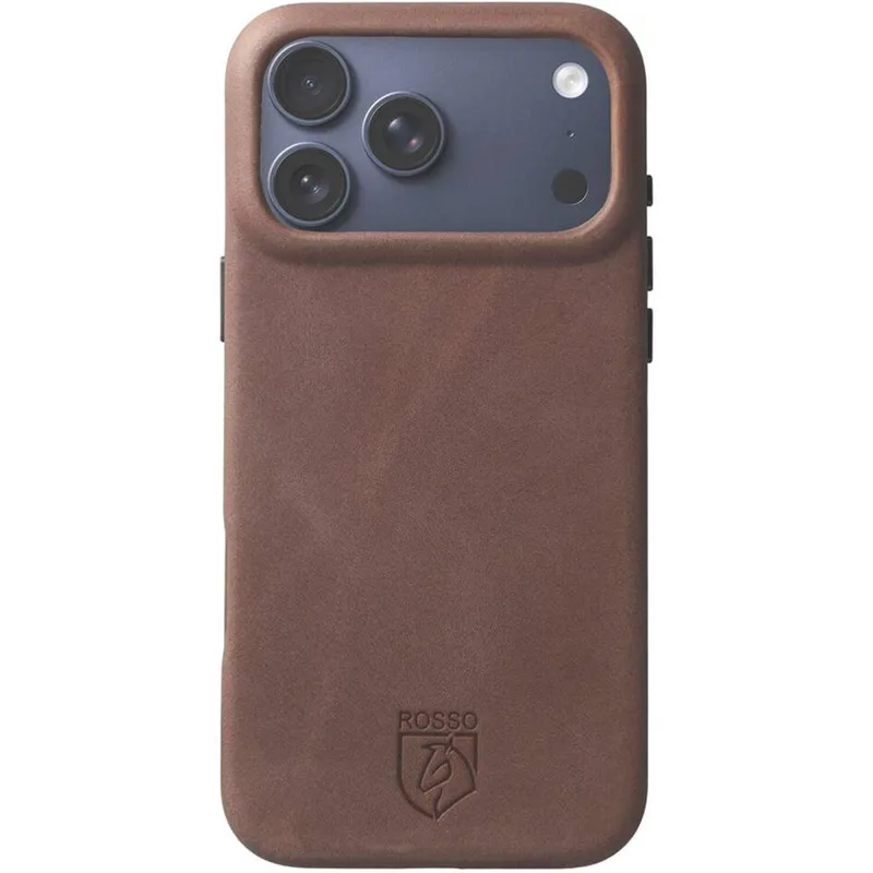 Θήκη iPhone 17 Pro Max Κόκκινο Elite Back Cover Δερμάτινη με MagSafe - Brown (8719246484605)