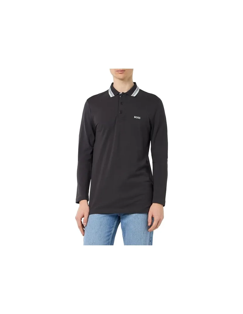 Longsleeve Polo Shirt Boss Pleats M 50506191016