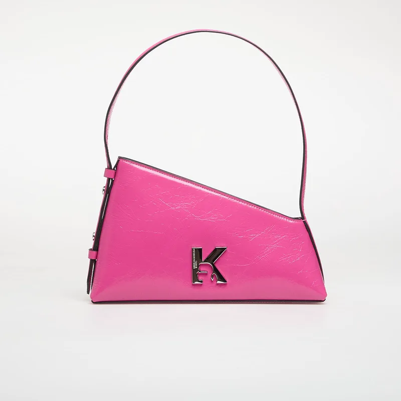 Karl Lagerfeld Jeans Geo Lthr Shoulderbag Shiny Very Berry Universal