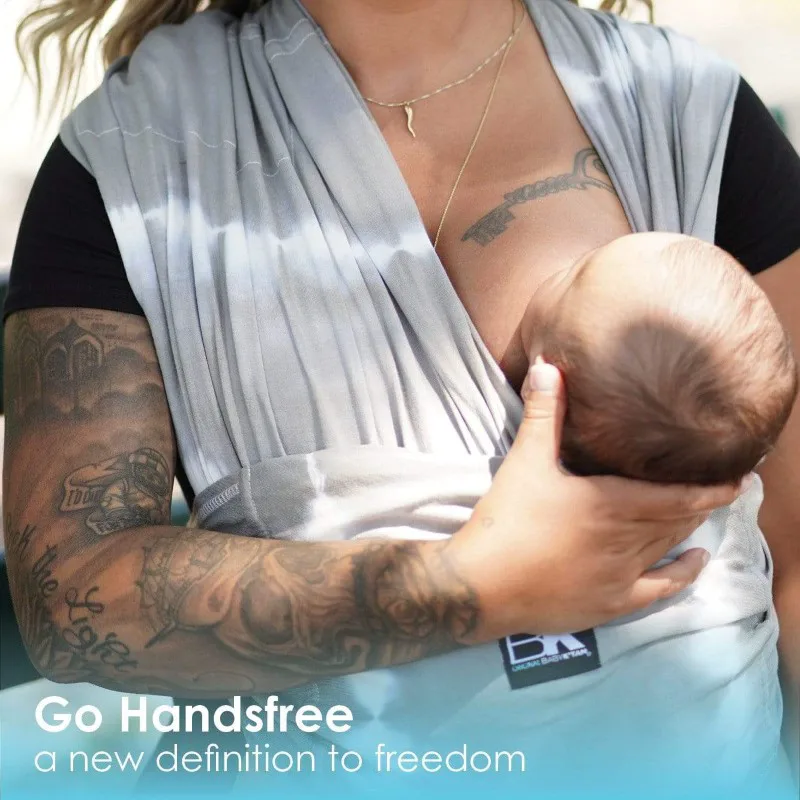 Μάρσιπος Βαμβακερός Small Tie Dye Graphite Grey Baby K’tan BKBC-TD-GG-S (Ύφασμα: Βαμβάκι 100%, Χρώμα: Γκρι, Μέγεθος: Small) - Baby K'tan - BKBC-TD-GG-S