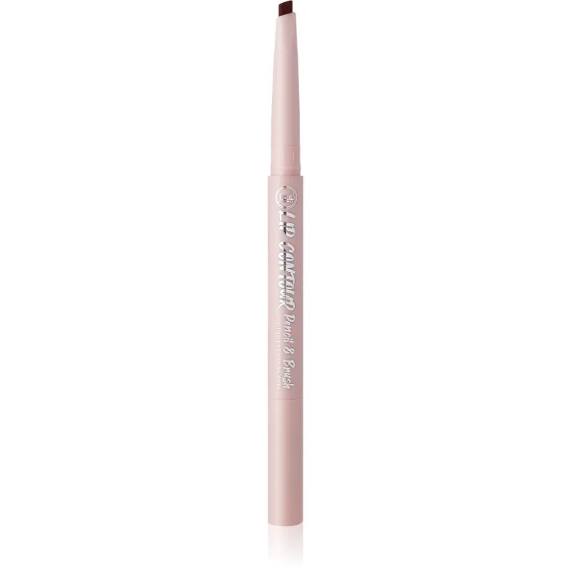 J.Cat Beauty Lip Contour μολύβι περιγράμματος για τα χείλη με βούρτσα απόχρωση Wild Burgundy 0.22 γρ