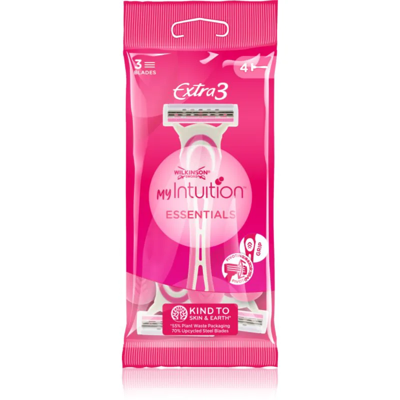 Wilkinson Sword My Intuition Extra 3 μιας χρήσεως ξυραφάκια Essentials 4 τμχ