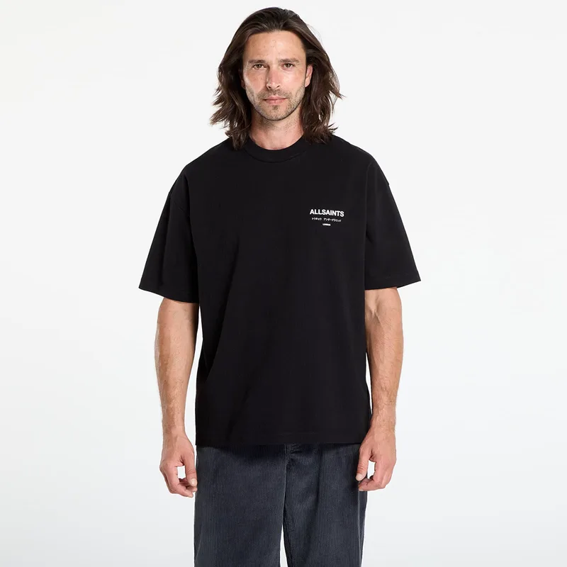 T-shirt AllSaints Underground Ss Crew Jet Black M