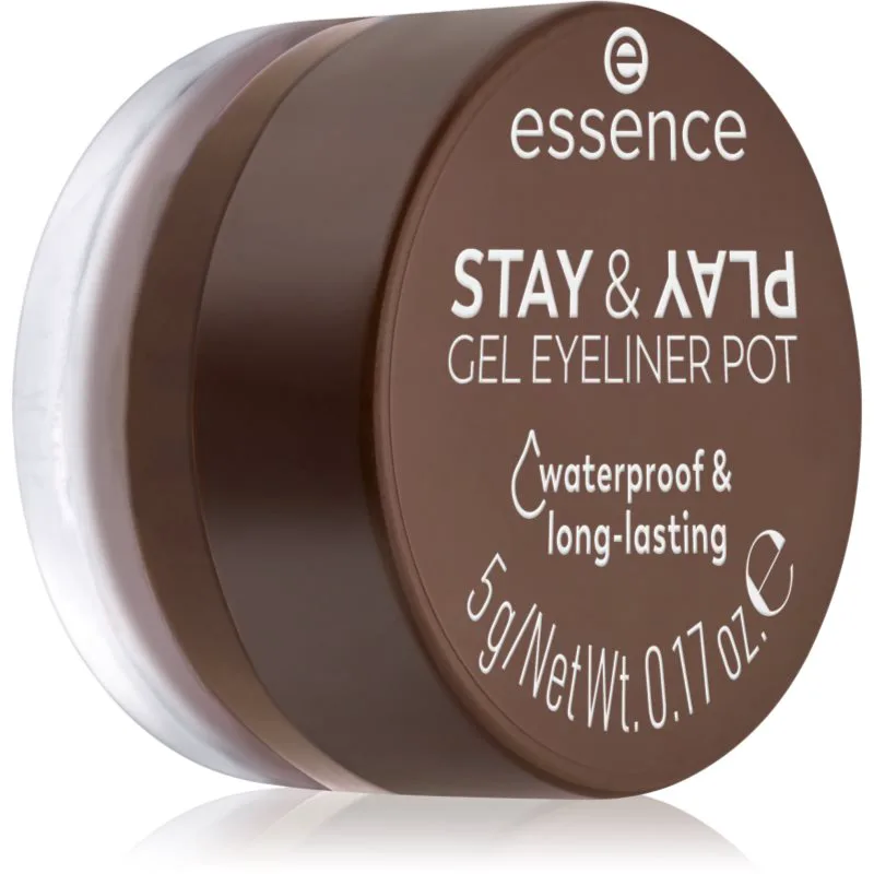 essence STAY & PLAY λάινερ ματιών απόχρωση 02 Brown 5 γρ