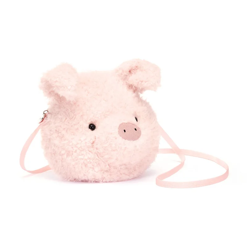 Λούτρινο Jellycat Little Pig Bag 19cm x 19cm x 5cm
