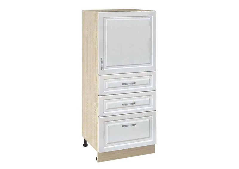 Ντουλάπι Κουζίνας επιδαπέδιο 60εκ., Νο 600K MDF Vintage, Genomax - Κρεμ, Βέγγε