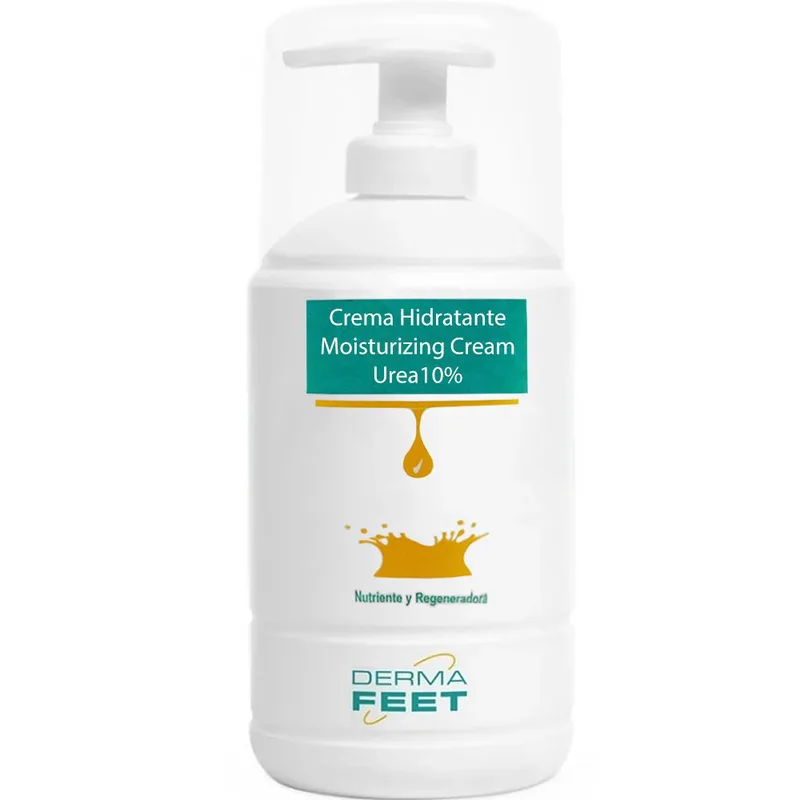 Herbitas Derma Feet Moisturizing Cream Urea 10% Ενυδατική Κρέμα Ποδιών με 10% Ουρία, Έλαια Αγριοτριανταφυλλιάς & Αντιφλεγμονώδης Δράση με Αντλία 500ml