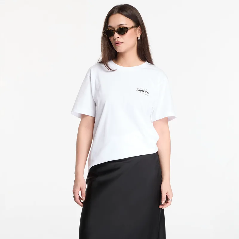 T-shirt Urban Classics Espresso M Club Tee White S