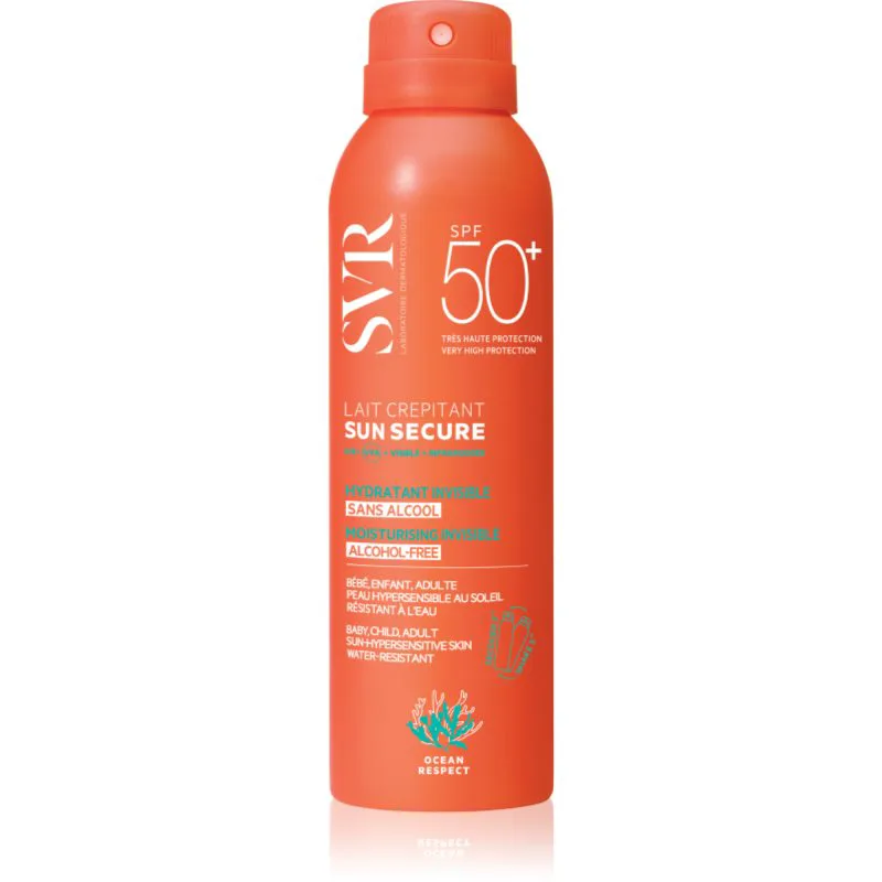 SVR Sun Secure Lait Crepitant αντηλιακό γάλα σε σπρέι SPF 50+ 200 ml