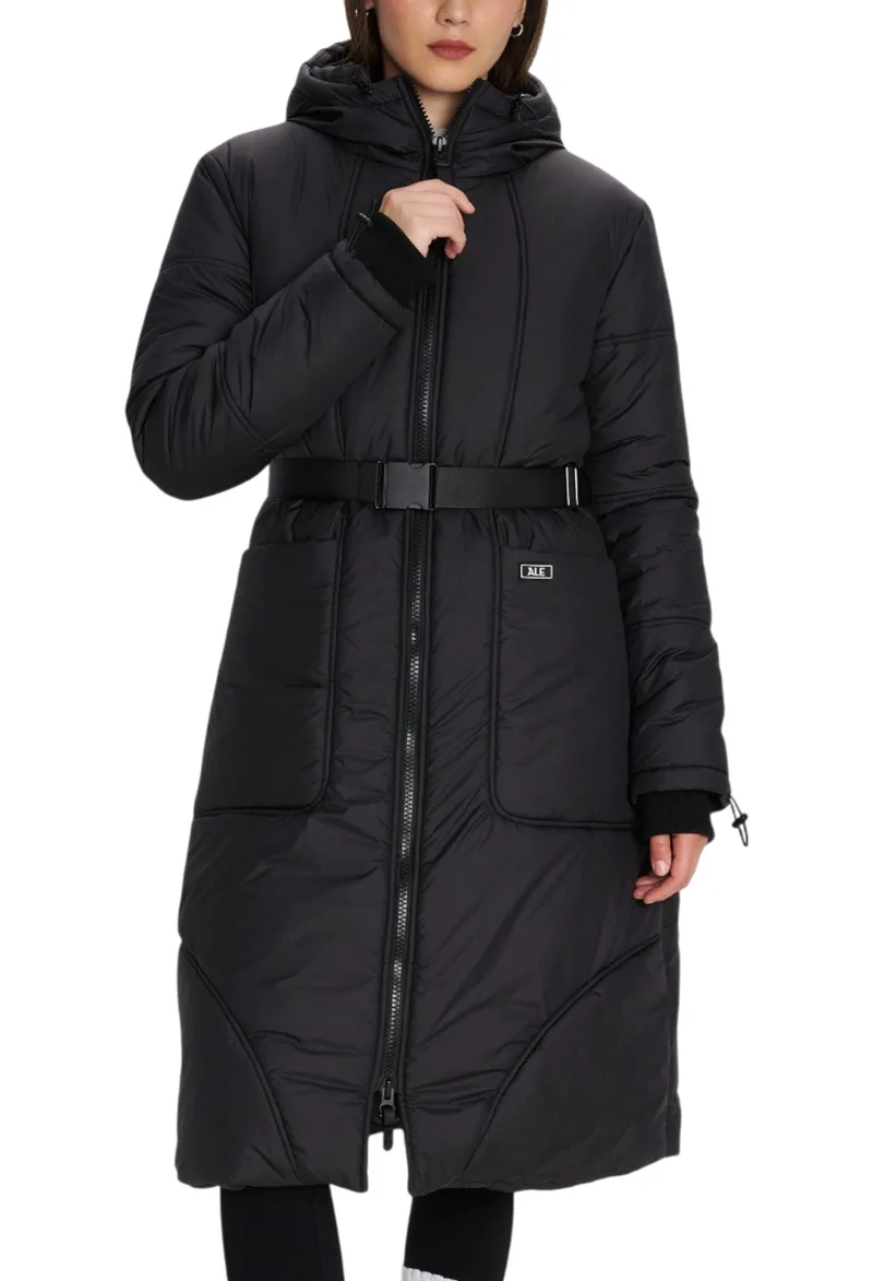 Μπουφάν Ale Μακρύ Με Ζώνη 8921717-BLACK Γυναικείο