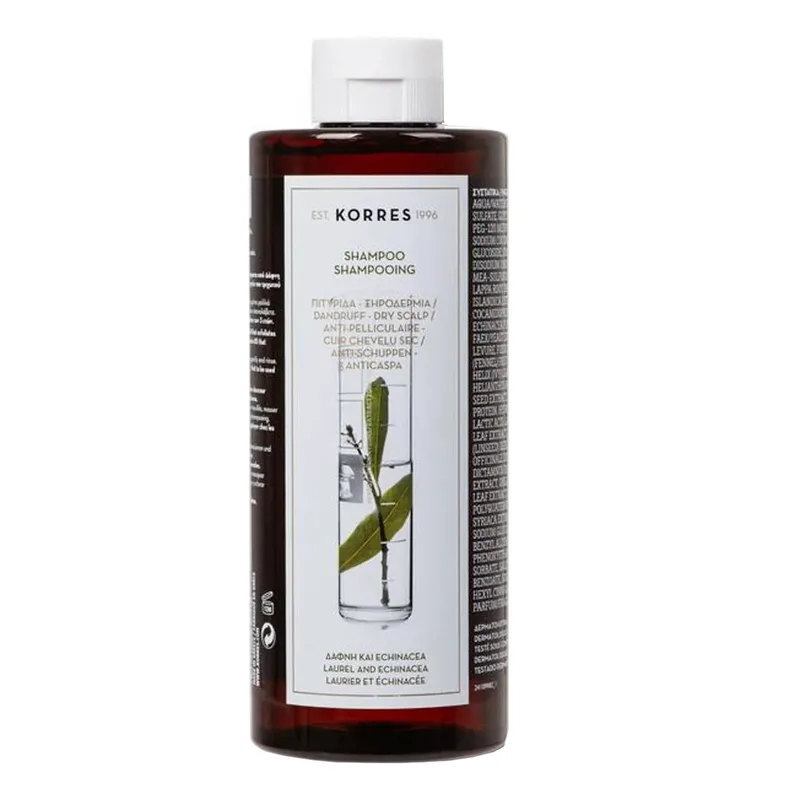 Korres Anti Dandruff Shampoo with Laurel & Echinacea Σαμπουάν Κατά της Πιτυρίδας με Δάφνη & Εχινάκεια 400ml