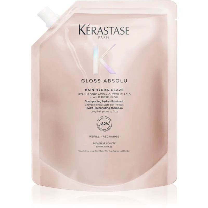 Kérastase Gloss Absolu Bain Hydra-Glaze σαμπουάν Για λάμψη και απαλότητα μαλλιών Refill 500 ml
