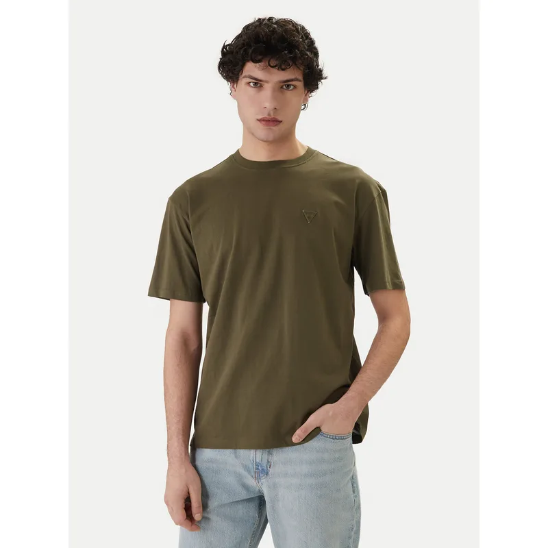 Guess T-Shirt F6GI11 K8HM4 Χακί Regular Fit