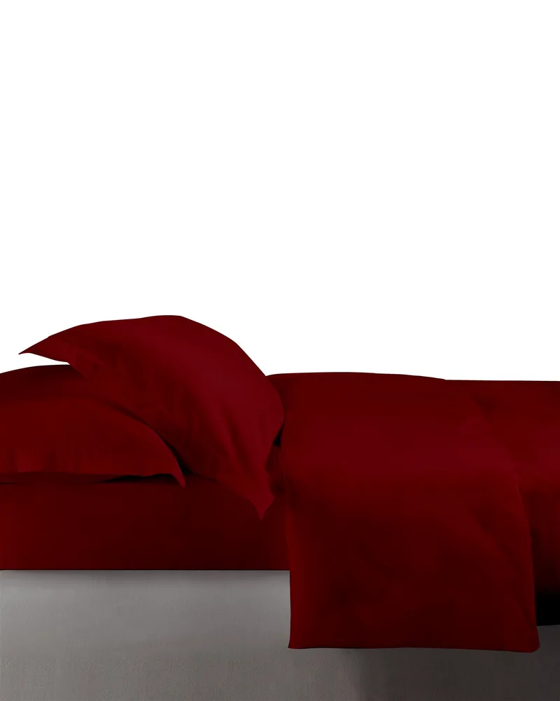 Genova σετ θηκη υ/δ red2 220χ240cm 2*50x70cm 220tc 100% cotton satin