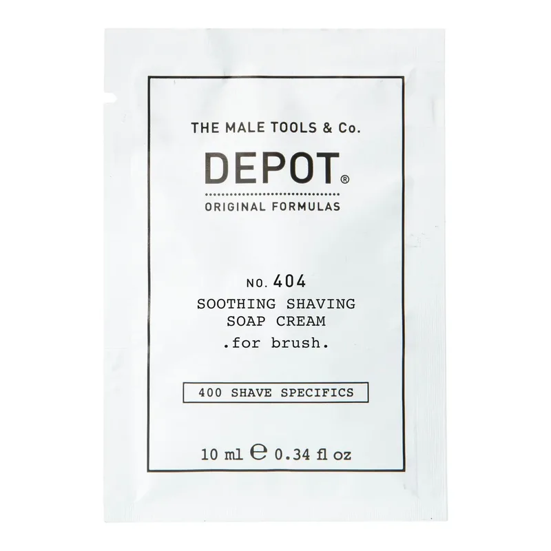 Depot, 400 Shaving Specifications No. 404, Allantoin, Soothing, Shaving Cream, 10 ml