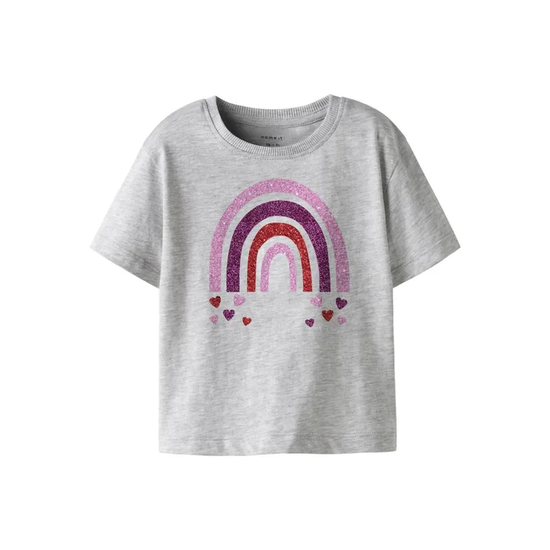 Μπλούζα μακό κορίτσι name it-13251485-Light Grey Melange