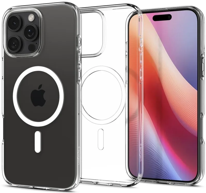 Θήκη Apple iPhone 16 Pro - Spigen Liquid Crystal MagFit Σιλικόνης με MagSafe - Crystal Clear (ACS08389)