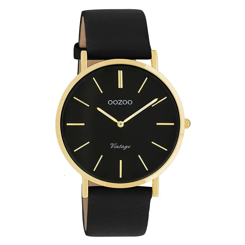 OOZOO Vintage Black Leather Strap C20180 C20180