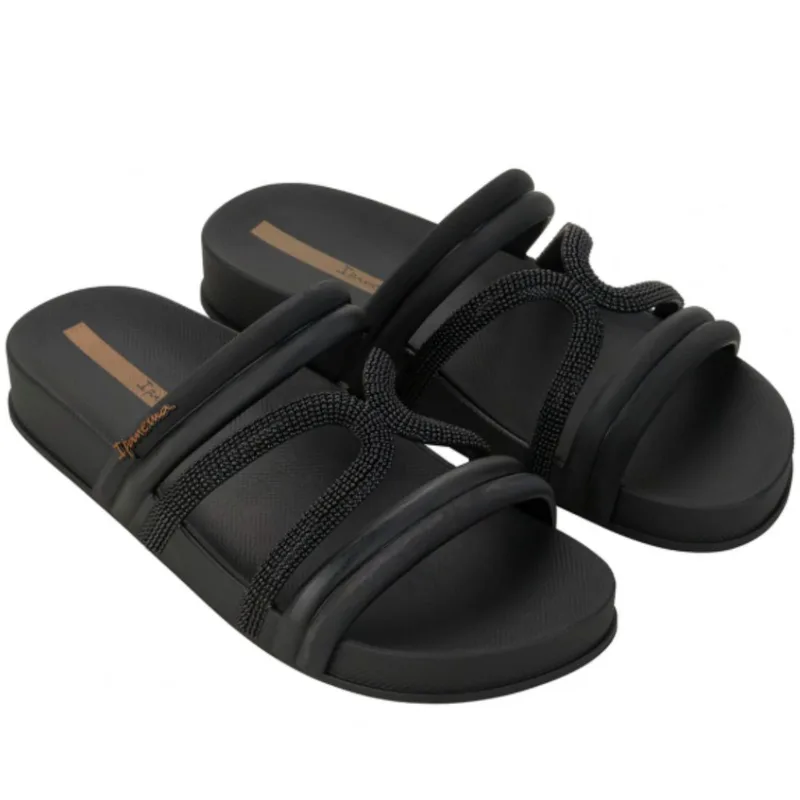 Σαγιονάρες γυναικείες | Ipanema | Walk Slide Fem | 780-25337 | Black/Black/Brown| (27262-BG087)