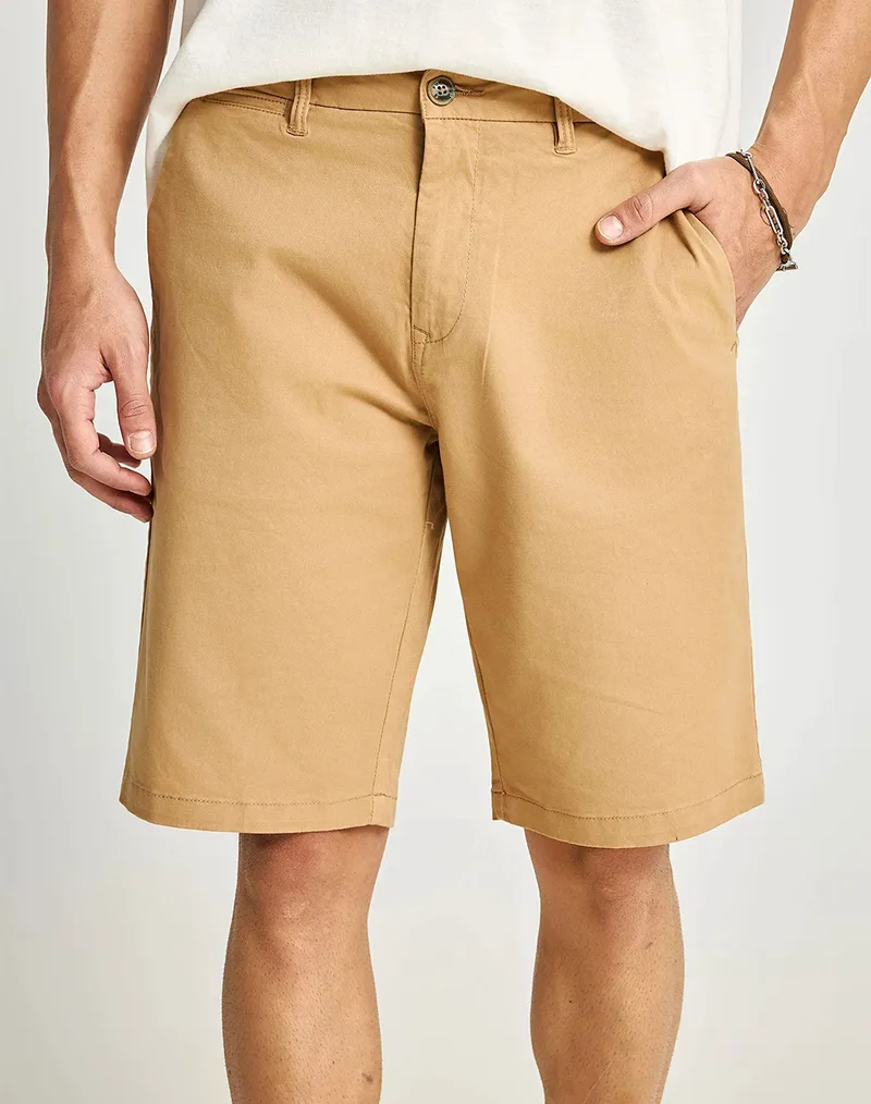 FUNKY BUDDHA Shorts FBM013-001-03-BEIGE Tan
