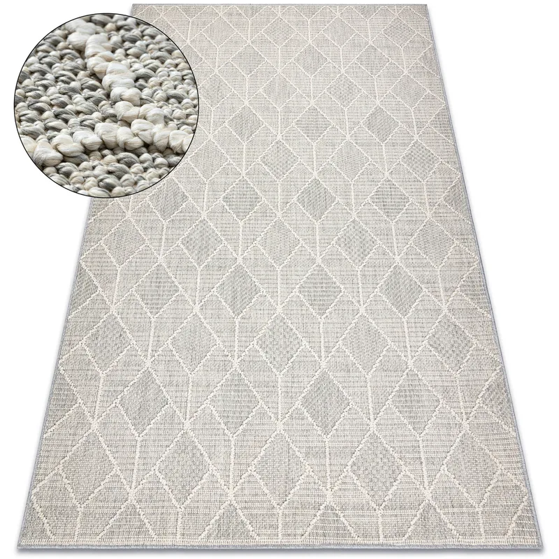 Χαλιά Rugsx Μοκέτα JERSEY 19231 γκρι - γεωμετϠ240x330 cm