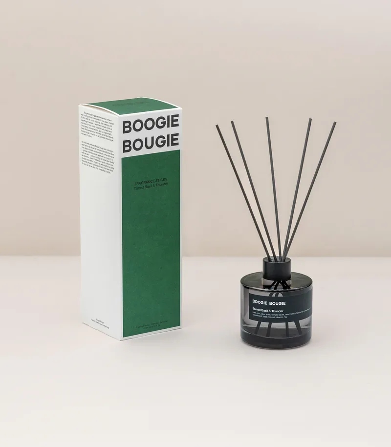 Fragrance Sticks Tamed Basil & Thunder