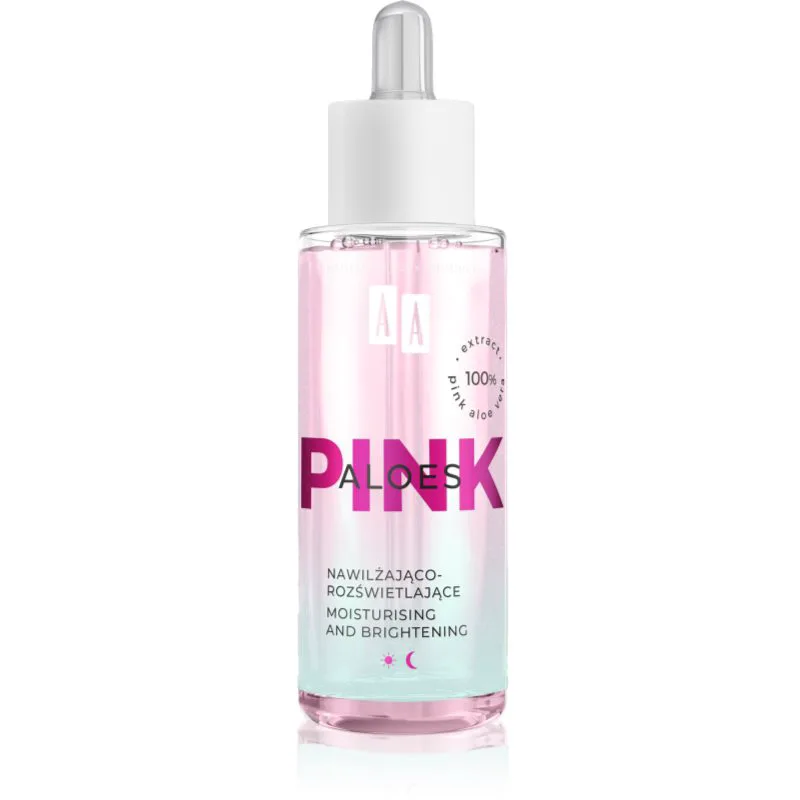 AA Cosmetics Aloe Ροζ εντατικά ενυδατικός ορός με αλόη βέρα 30 ml