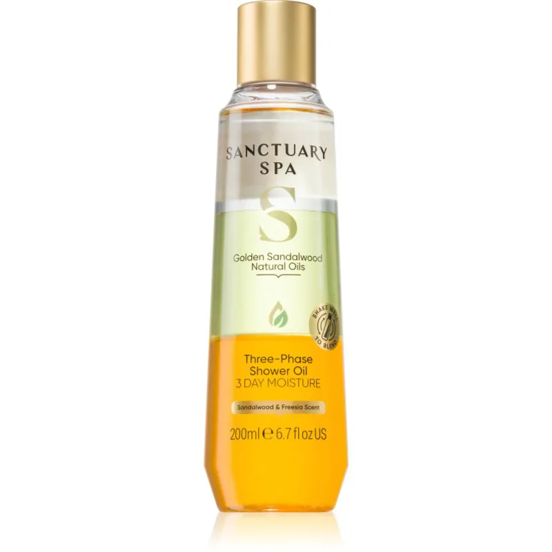 Sanctuary Spa Golden Sandalwood περιποιητικό λάδι ντους 200 ml