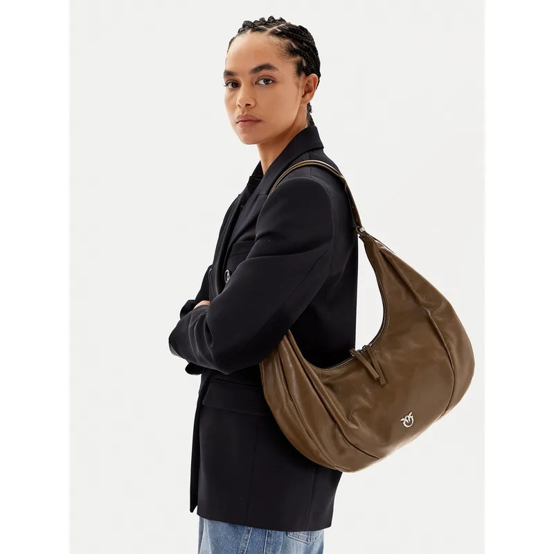 Τσάντα PINKO Slouchy Hobo Big PE 25 PLTT 104295 A26J Χακί