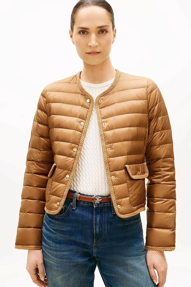 Tommy Hilfiger γυναικείο μπουφάν καπιτονέ - WW0WW49660 Καφέ