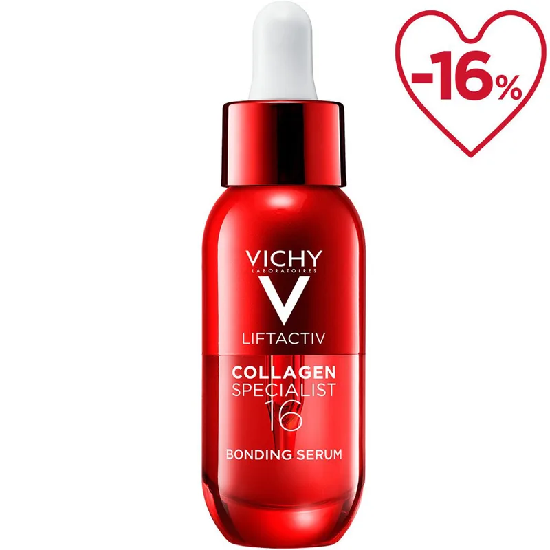 Vichy Promo Liftactiv Collagen Specialist 16 Bonding Serum Αντιρυτιδικός Ορός Προσώπου που Ενισχύει την Παραγωγή Κολλαγόνου & Καταπολεμά τα 16 Σημάδια της Γήρανσης 30ml