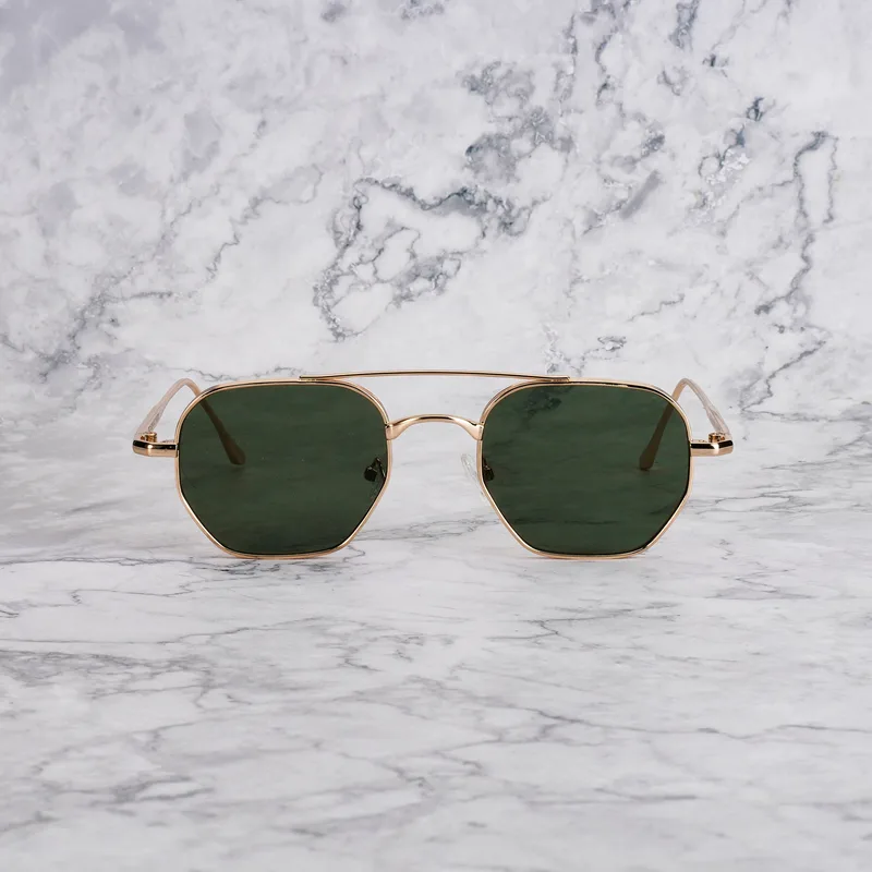 RICK 20EP4 - RICK - GOLD - GREEN Sunglasses | Χρυσό | Green Shades | Explicit Poets Sunglasses