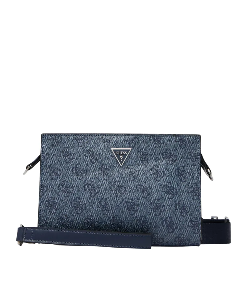 Guess Τσάντα Ώμου Φάκελος Milano HMMILOP6157-BUD Μπλε