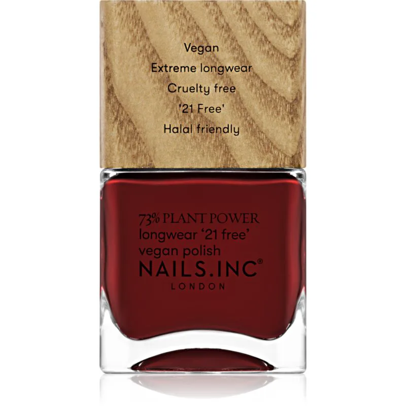 Nails Inc. Plant Power βερνίκι νυχιών μακράς διαρκείας απόχρωση Swear By Salutation 14 ml