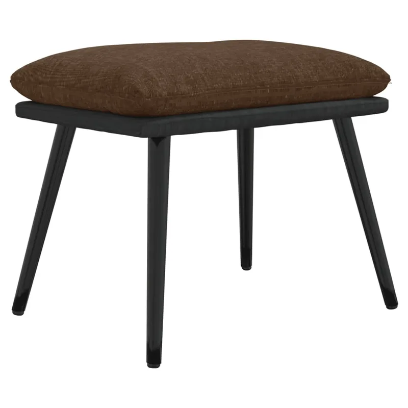 vidaXL Υποπόδιο Καφέ 45x29,5x35 εκ. Ύφασμα & Συνθετικό Δέρμα