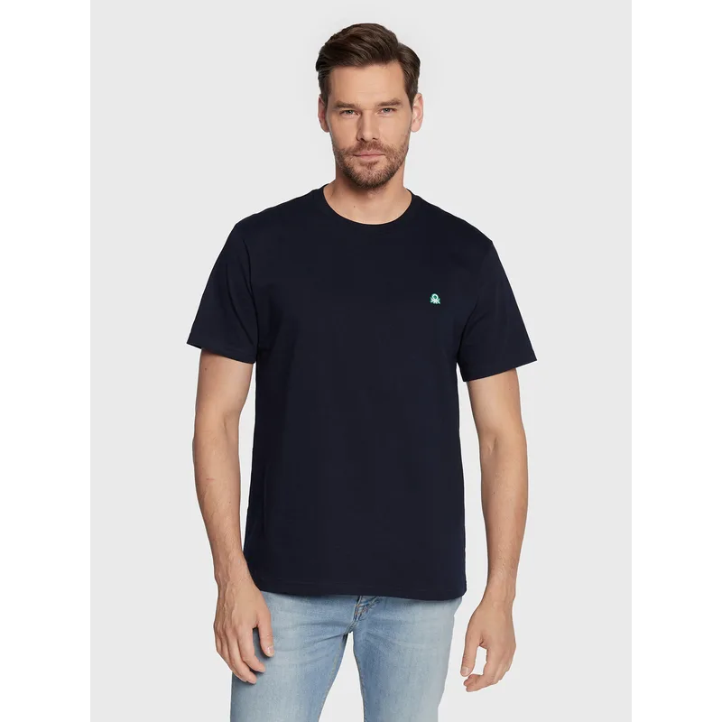 United Colors Of Benetton T-Shirt 3MI5J1AF7 Σκούρο μπλε Regular Fit