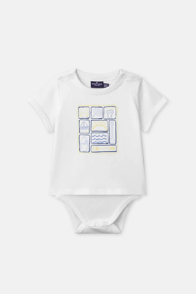 DPAM βρεφικό φορμάκι για αγόρια "Beach Essentials" - 378237 Λευκό