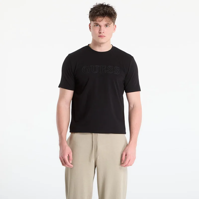 T-shirt GUESS Ss Alphy T-Shirt Jet Black M