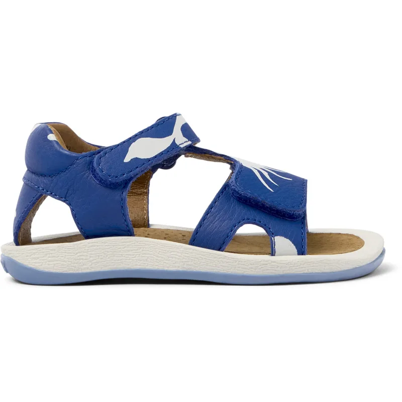 CAMPER Twins - Πέδιλα Για Firstwalkers - Μπλε,Λευκό, Μέγεθος 21, Smooth leather