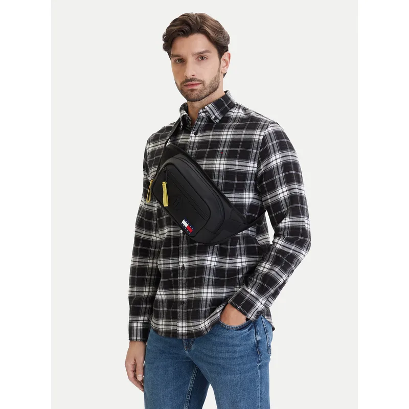 Τσαντάκι Μέσης Tommy Jeans Tjm Daily Elevated Bumbag AM0AM14215 Μαύρο