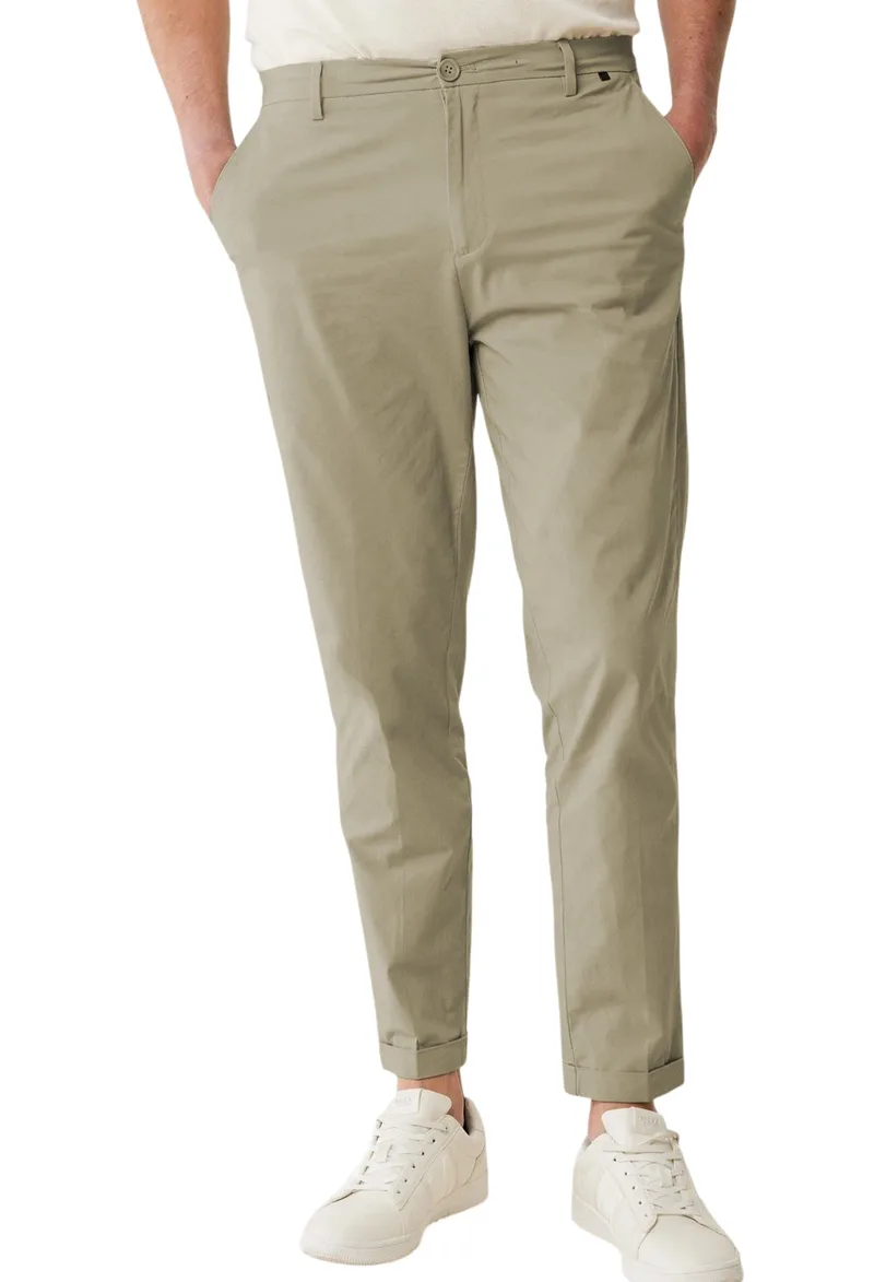 Παντελόνι Υφασμάτινο Mexx With Cuff MF007003351M-Taupe Ανδρικό