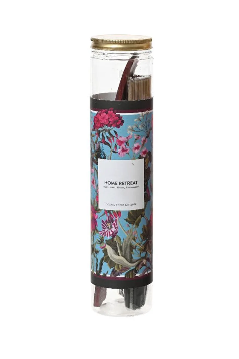 Incense Sticks Απο Bamboo Με Βαση Καυσης Και Αρωμα Home Retreat 27.5x6.3x27.5cm Μαύρο Kaeming