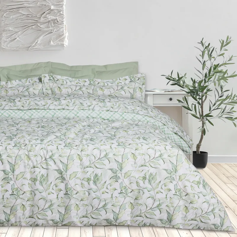 Das home κουβερλι υπερδιπλο daily 3173 green, white 220χ240