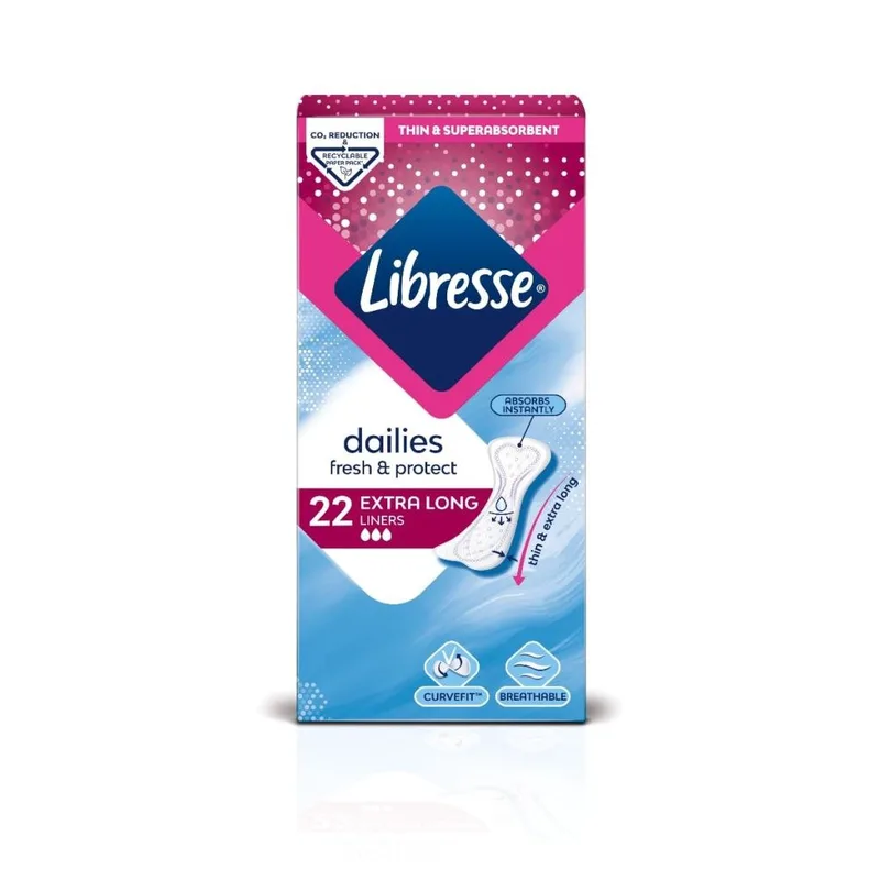 Libresse Σερβιετάκια Dailyfresh Extra Long 22τμχ