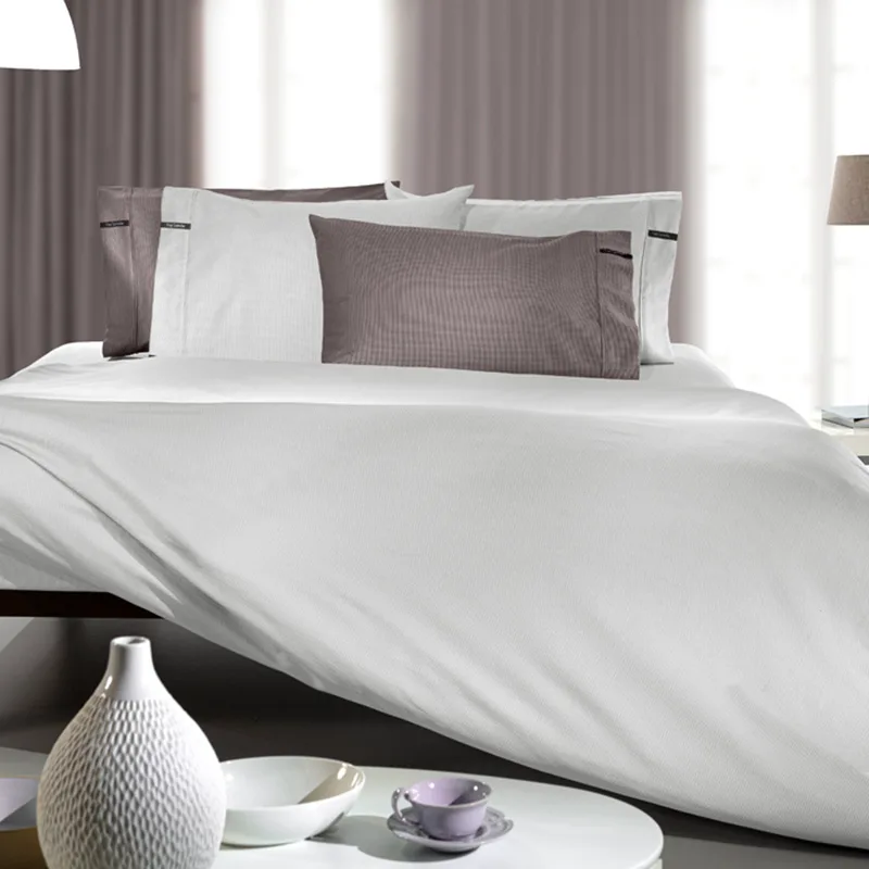 Σεντόνι Μεμονωμένο King Size 180X200+35 Guy Laroche Minimal Silver Με Λάστιχο (180x200+35)