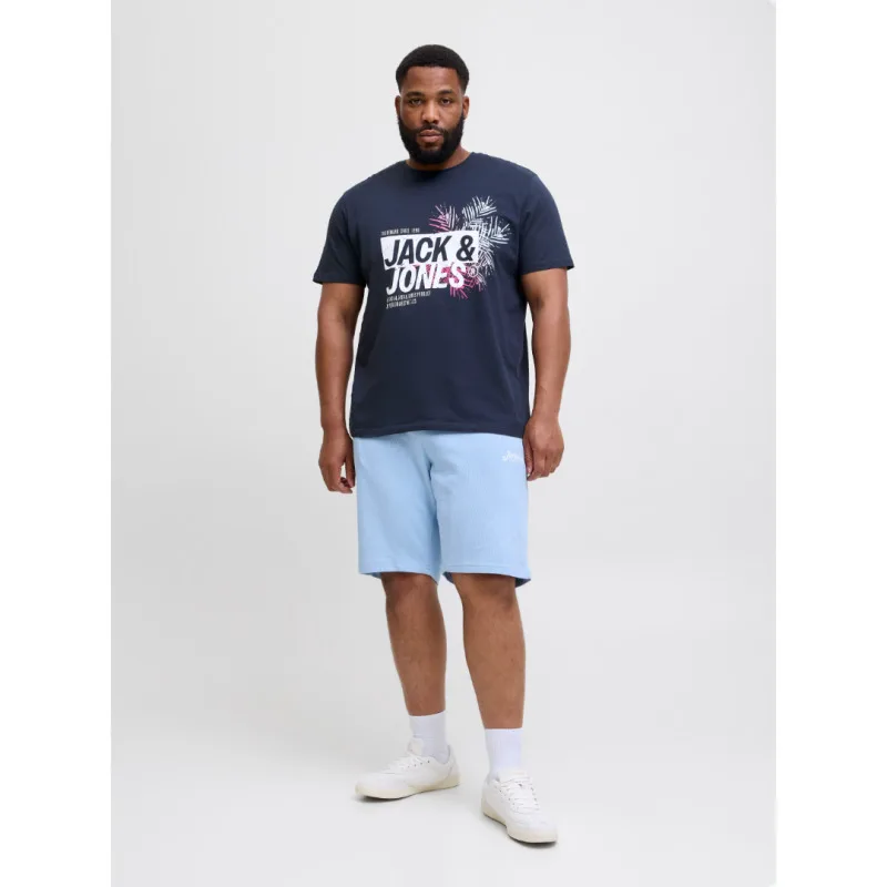 Jack & Jones "Jaxon Tee"σε Plus fit γραμμή,με μεταξοτυπία - Sky Captain