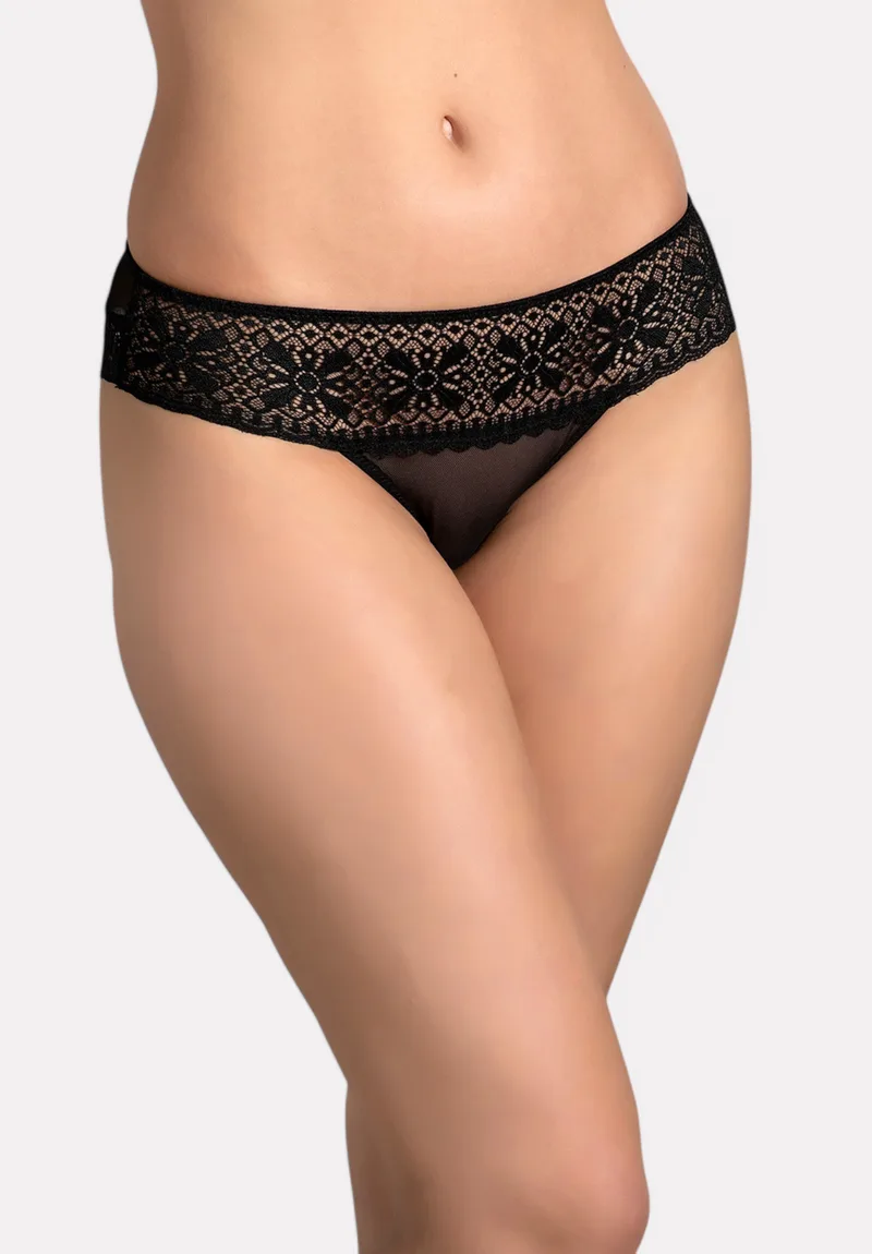 Γυναικείο Slip New Bra με Δαντέλα Μαύρο NB4007-2-Μαύρο