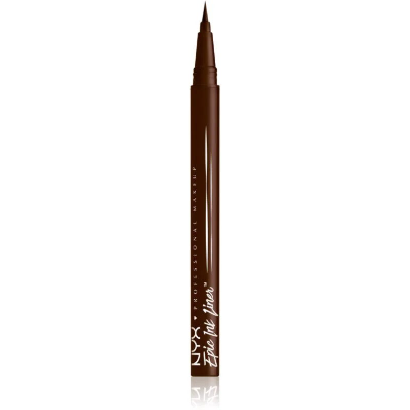 NYX Professional Makeup Epic Ink αδιάβροχο eyeliner ακριβείας απόχρωση Milk Chocolate 1 ml