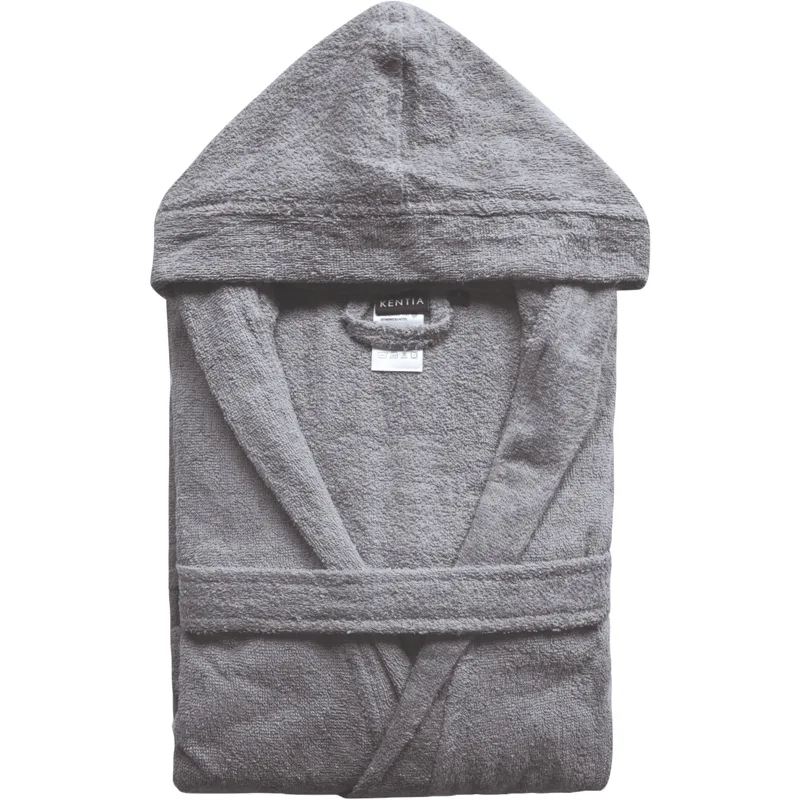 Μπουρνούζι Με Κουκούλα Kentia Riley 22 Grey - X-LARGE