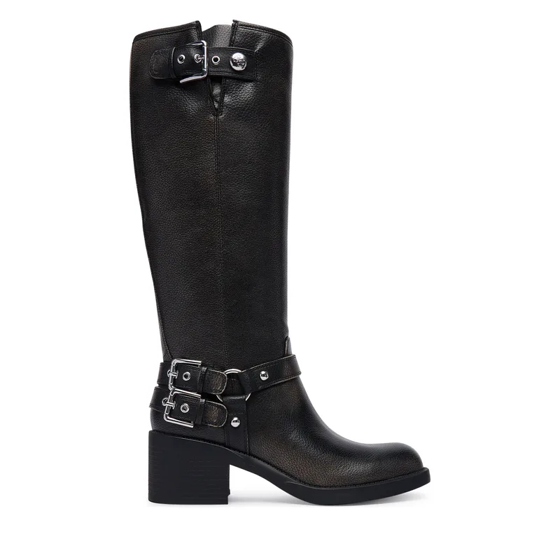 Μπότες Guess FLTMAT LEA11 Μαύρο
